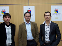 Fco. Javier Mateo, José Riera y Emilio Rogel